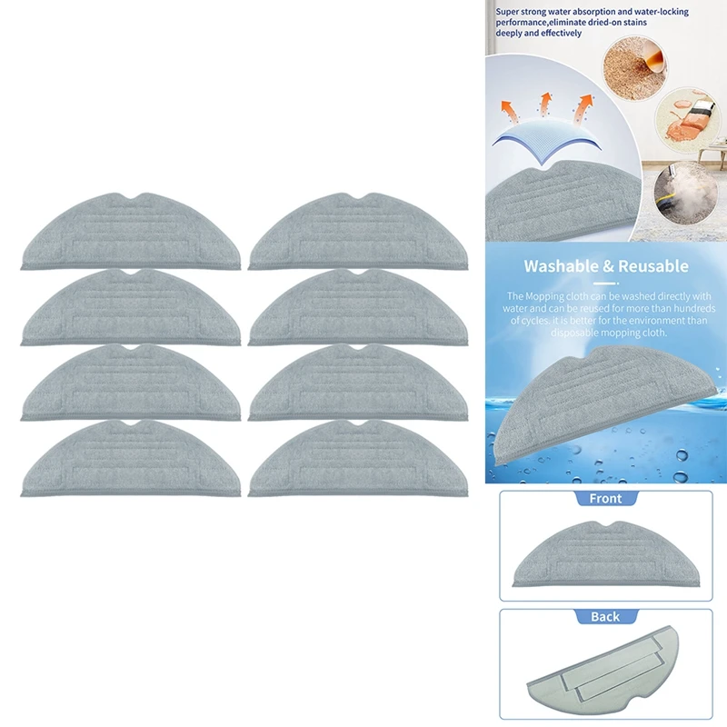 สําหรับ Roborock S8 S8 PLUS S8 + S8 Pro Ultra G20 Double Vibration Mop Pad เครื่องดูดฝุ่นหุ่นยนต์ Mop ผ้าอุปกรณ์เสริม
