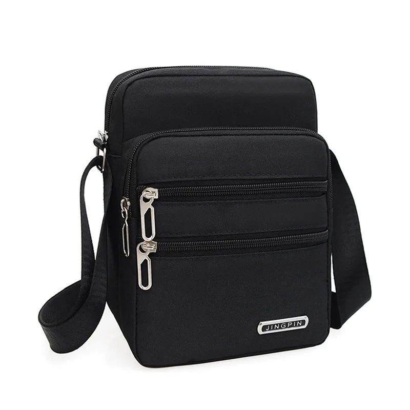 Men Nylon Shoulder Bag Messenger Bag Casual Waterproof Oxford Zipper Pocket Handbag Fashion Tote Travel Male Crossbody Bags