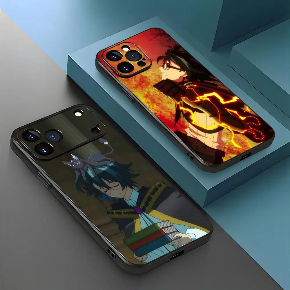 Funda de Teléfono con Diseño de Varita y Espada de Wistoria, Anime Sexy, para iPhone 17 Air, 16, 15, 14, 13, 12, 11 Plus, Mini, Pro, Max, Negra, Antigolpes