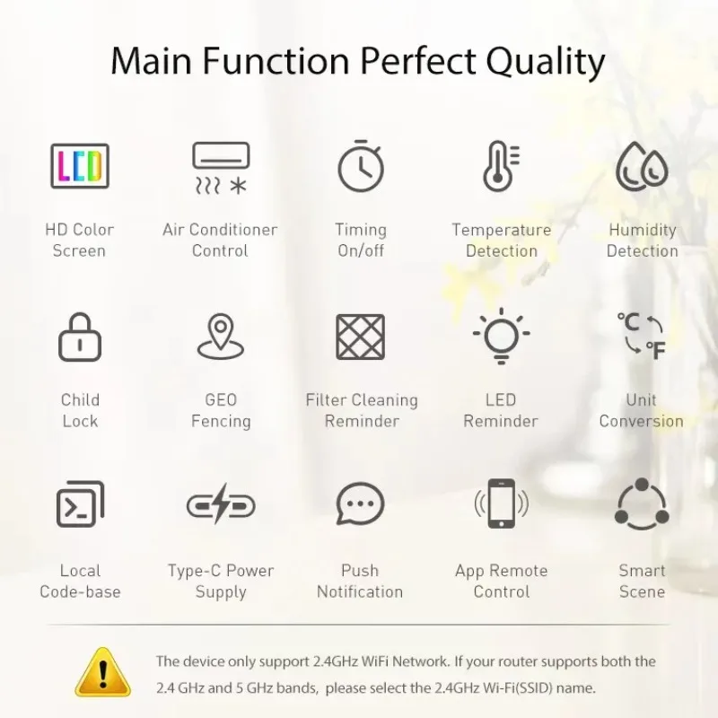 واي فاي ذكي درجة الحرارة والرطوبة شاشة الأشعة تحت الحمراء ترموستات تكييف الهواء العرض #6