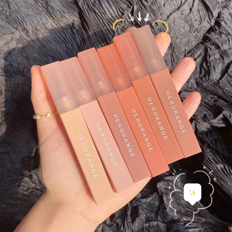 Colors Matte Velvety Liquid Lipstick Pigment Lip Tint Full & rich Sexy lip Gloss Toning Lipstick Diary Lip Clay Cosmetic TSLM1