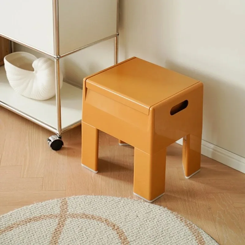 Bench Storage Ottoman Nordic Minimalist Shoe Bench Entryway Storage Stool Padded Seat Hidden Storage Waterproof Patio Foldable