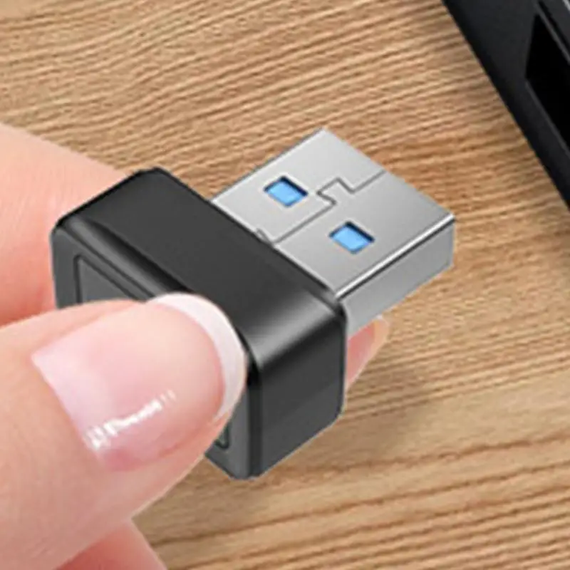 USB Fingerprint Reader Portable USB Fingerprint Logger Fast Matching PC Dongle 360 Degree Touch Security Device Login For PC