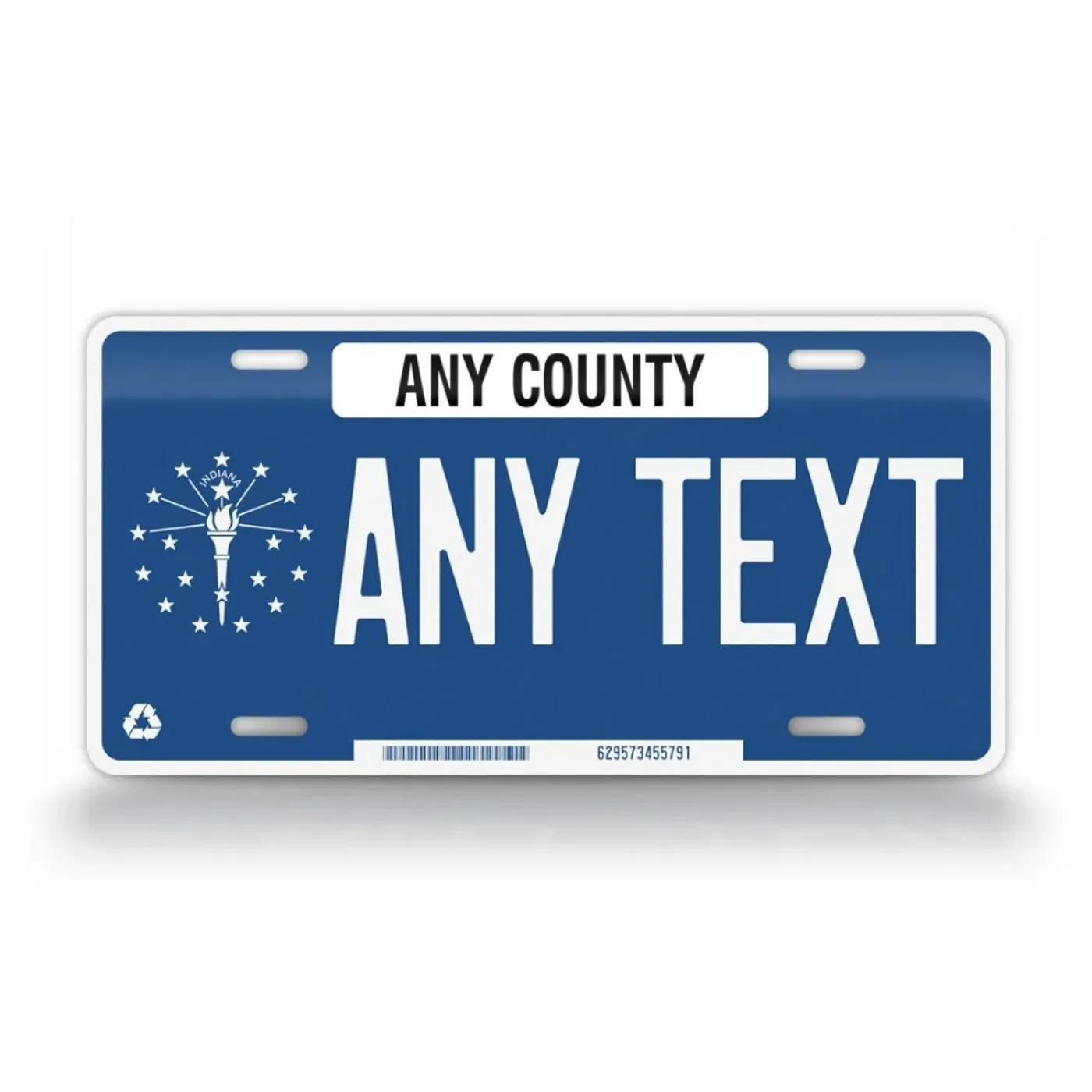 Personalized Indiana Decorative Tag Ideal for Home Decor (Only Decoration)