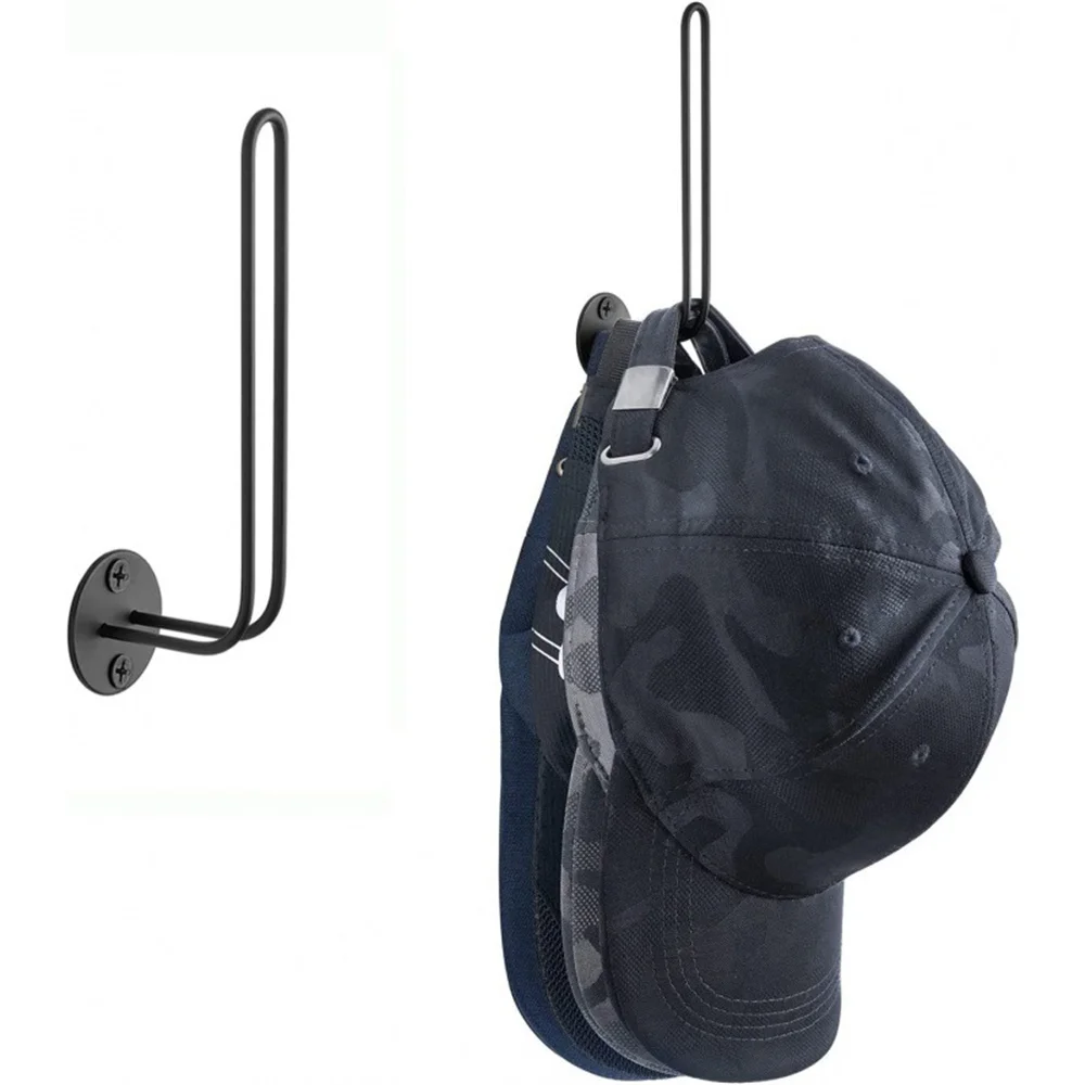 Baseball Hat Holder Organizer para parede, Hat Rack, espaço de poupança Holds, L -Shaped Ganchos, Wall Mount, Cap Holder