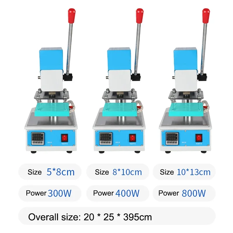 T851 10*13CM Manual Hot Stamping Machine Hot Lettering Machine Paper  Plastic Leather Presser