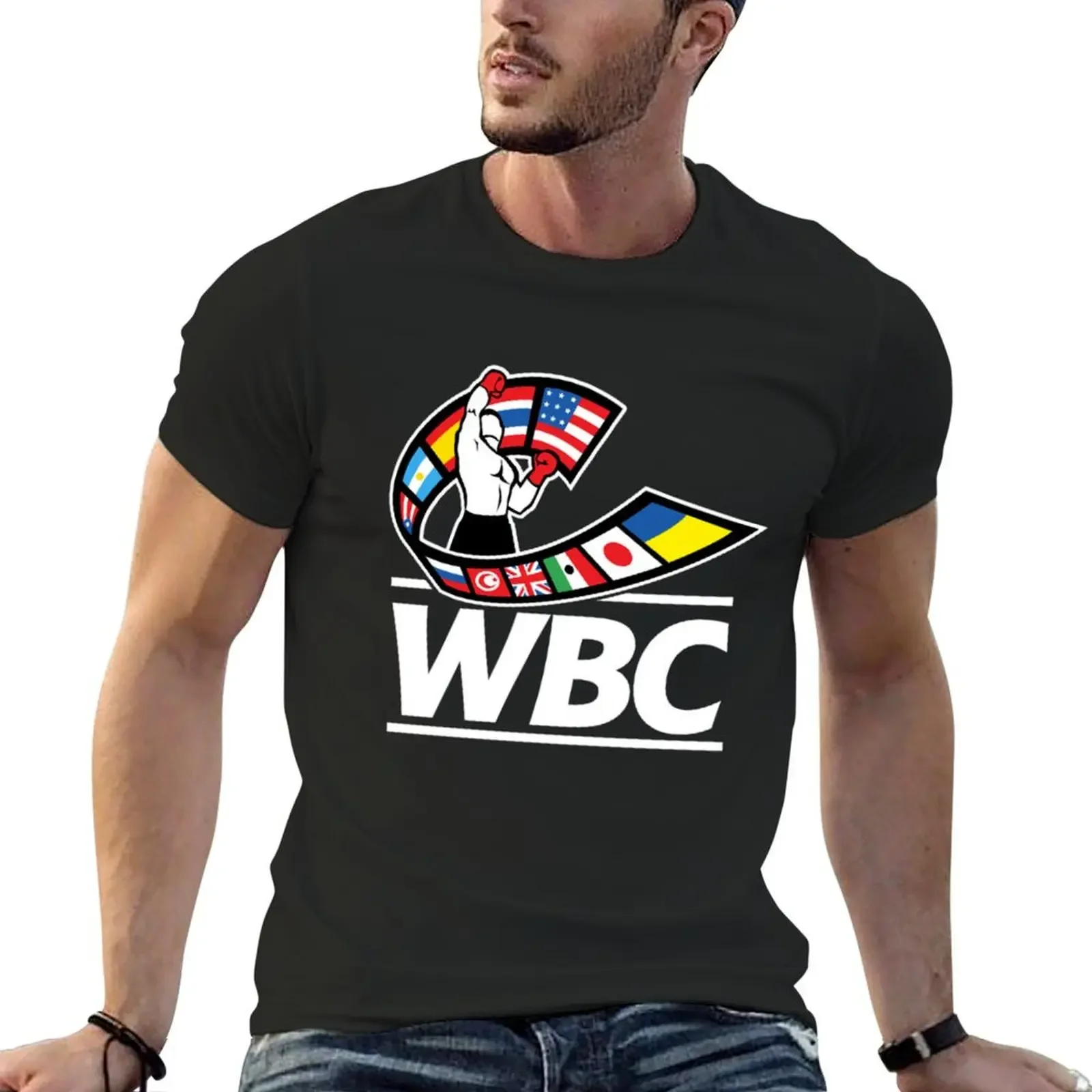 

WBC world champion T-Shirt summer clothes vintage graphic tee graphic t shirts sublime T-shirt men