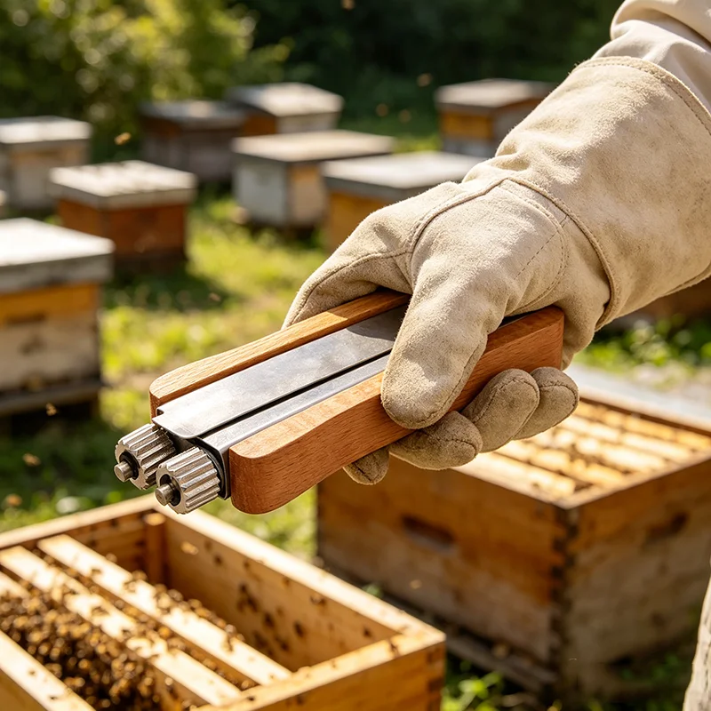 Wooden Metal Honeycomb Frame Tightener, Honeycomb Frame Threaded With Iron Wire And Steel Wire Tensioner, Beekeeping Tool