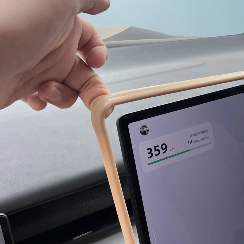 Fit For Xpeng X9 2024 2025 Screen Protector Central Control Navigation Frame Silicone Artifact Automotive Interior Accessories