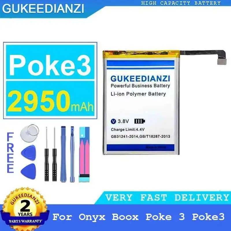 

Для Onyx Boox Poke 3 Poke3 Safe E — аккумулятор для чтения книг 2950 мАч