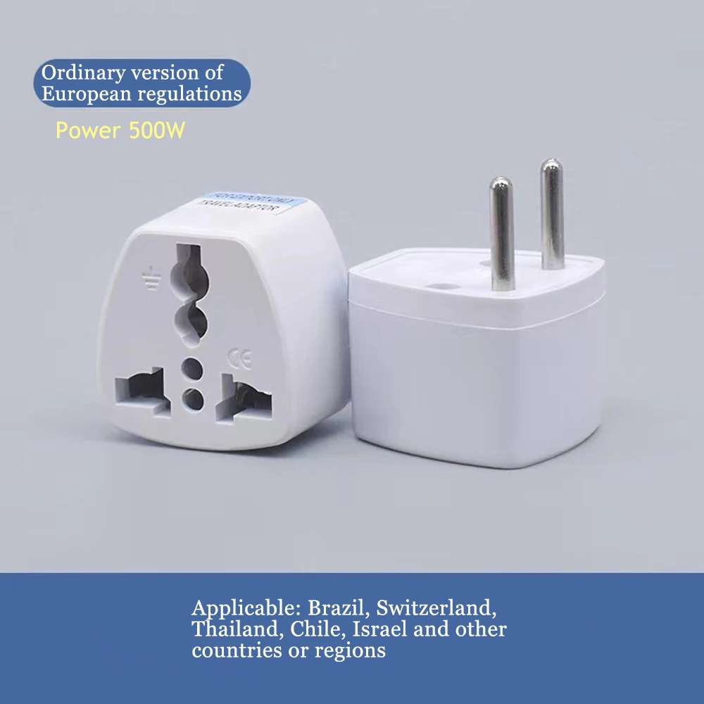 EU Plug Adapter CN American US To EU Euro European Korea Russia FR Universal Travel Adapter 2 Pin AC Converter Power Adaptor