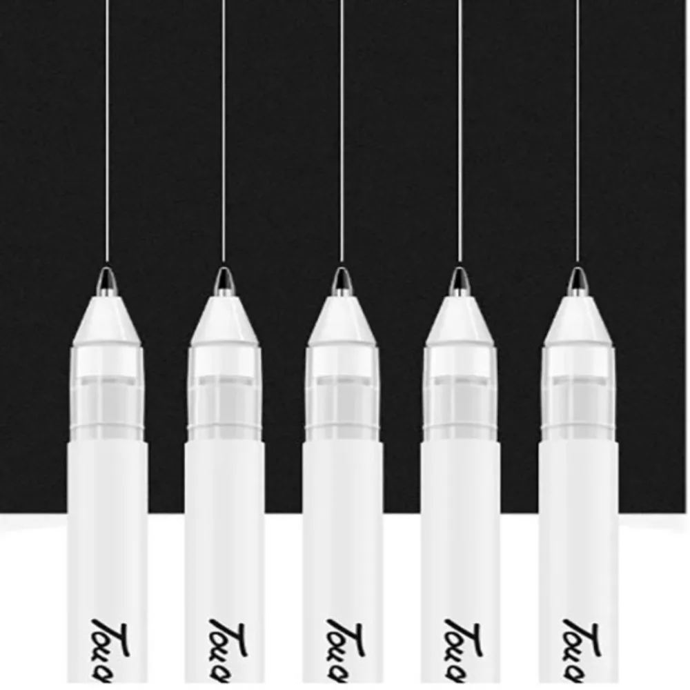 Portable Plastics Marker Pens Set Waterproof Strong Coverage Pen Waterproof Smooth Ink Output Art Brush Pen Student