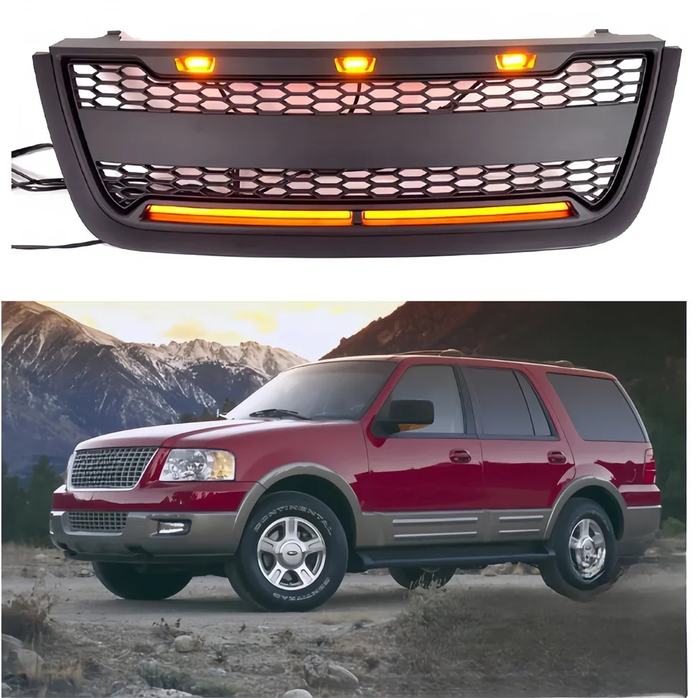

Pop Abs Grille Grill Fit For Ford Expedition 2003 2004 2005 2006 Front Racing Grills Auto Accessories