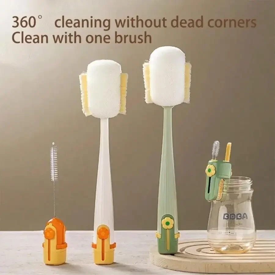 

Dish Brush For Cups, Effective Cleaning Brush For Bottles, Tumblers & Glassware – Deep Clean Narrow Mouth Cups & Wide Tumblers