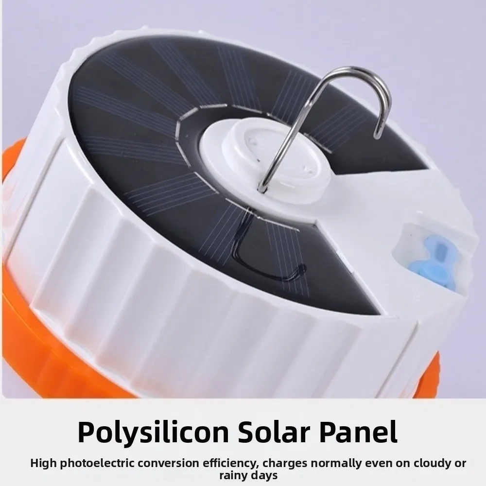 تعمل بالطاقة الشمسية LED أضواء التخييم LED الإضاءة أضواء الطوارئ للماء مشرق مع هوك الفوانيس المحمولة الشواء #3