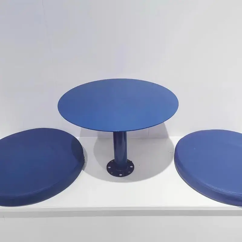 

Маленький круглый стол Klein Blue Metal в современном минималистичном стиле для кафе, кофейни, чайной, коммерческий приставной столик