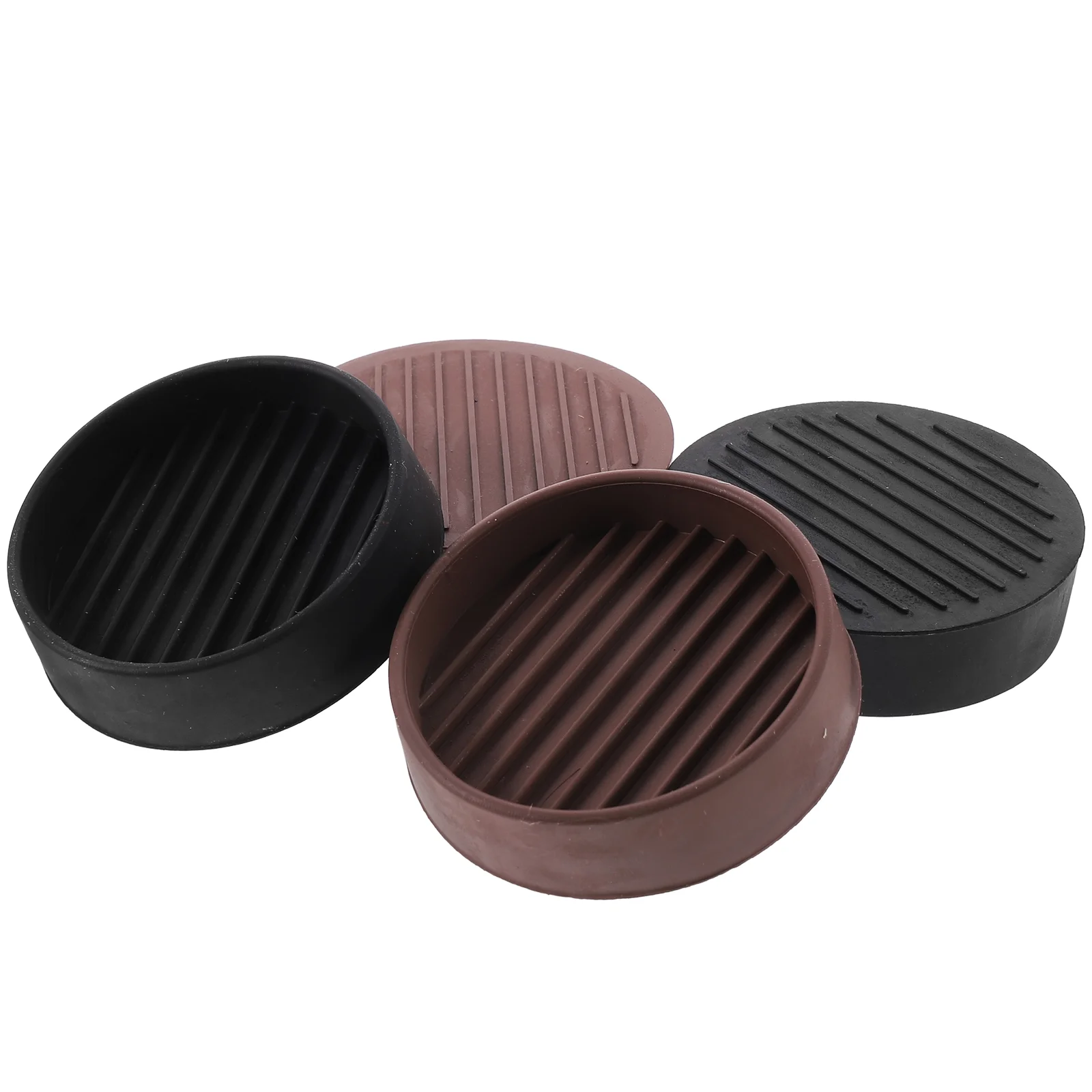 4 Pcs Wooden Floor Foot Pads Furniture Coasters Round Non-slip Cups Wear-resistant Chair Wheel Stopper Household