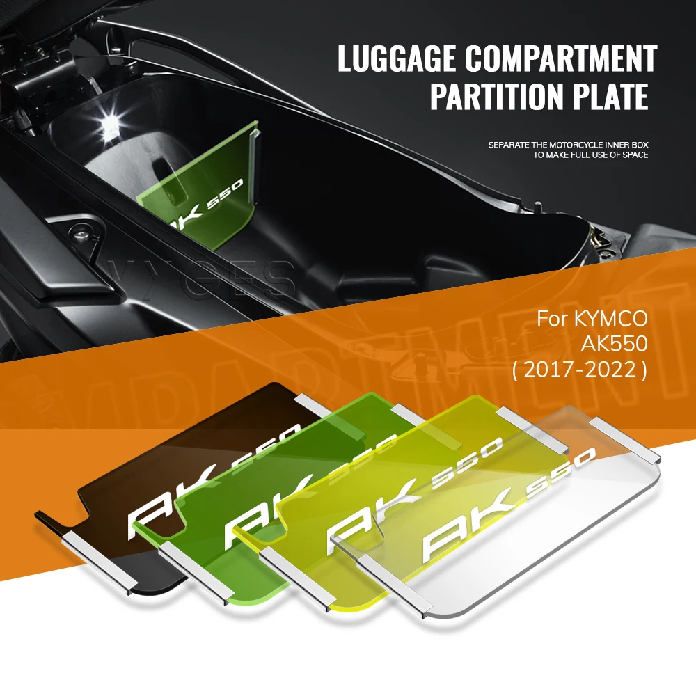 Luggage Compartment Partition Plate For KYMCO AK550 AK 550 2017-2022 Trunk Separator Compartment Isolation Plate