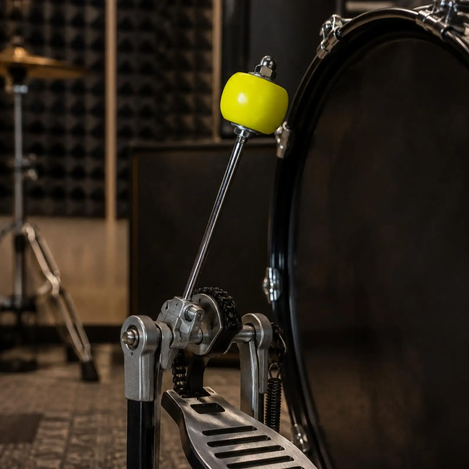 Bass Drum Pedal Beater Versatile Drum Pedal Beater with Metal Rod Percussion Part Smooth Compact for Drummers, Live Performance