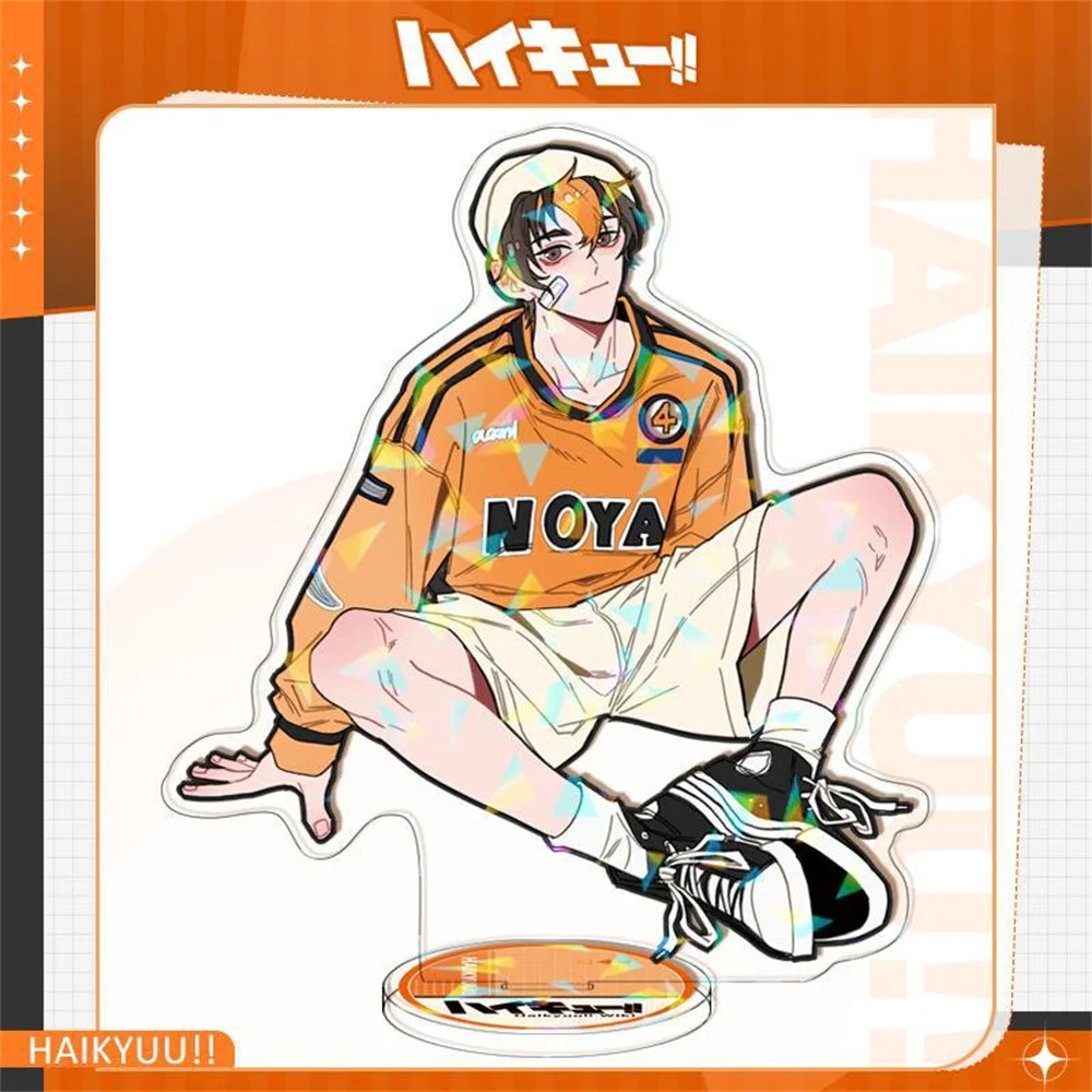 15cm Hot Anime volleyball Boys HD Acrylic Keychain Stand Kageyama Tobio Figures Stands Table Ornaments Peripherals Toys Gifts