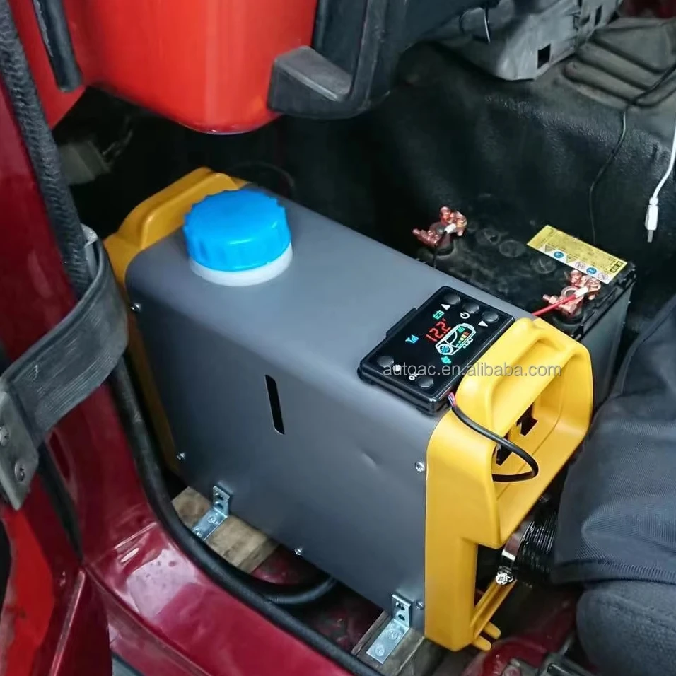 12V Diesel Air Heater Muffler 8KW Diesel Heater With LCD Thermostat Monitor & Remote Control For Car Trucks