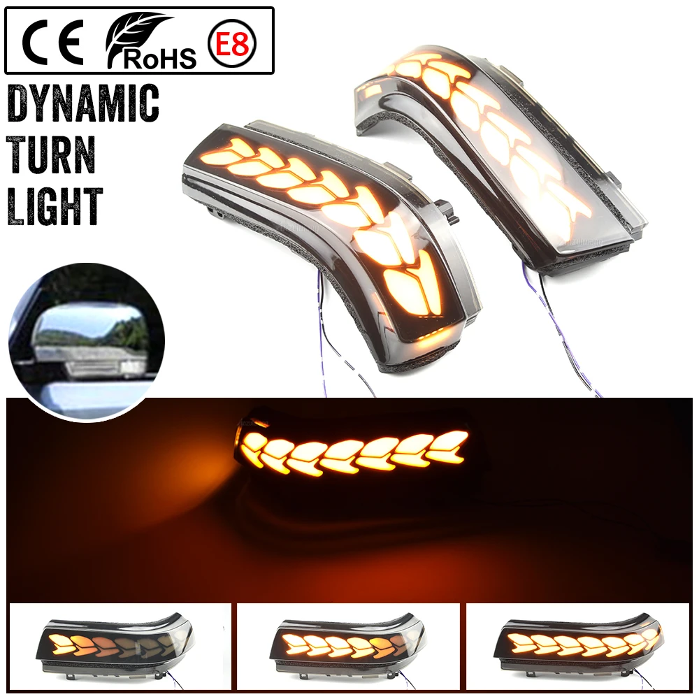 

For Mitsubishi Pajero V73 V77 V93 V97 2006-2019 1 Pair Dynamic LED Turn Signal Light Mirror Indicator Blinker Car Accessories