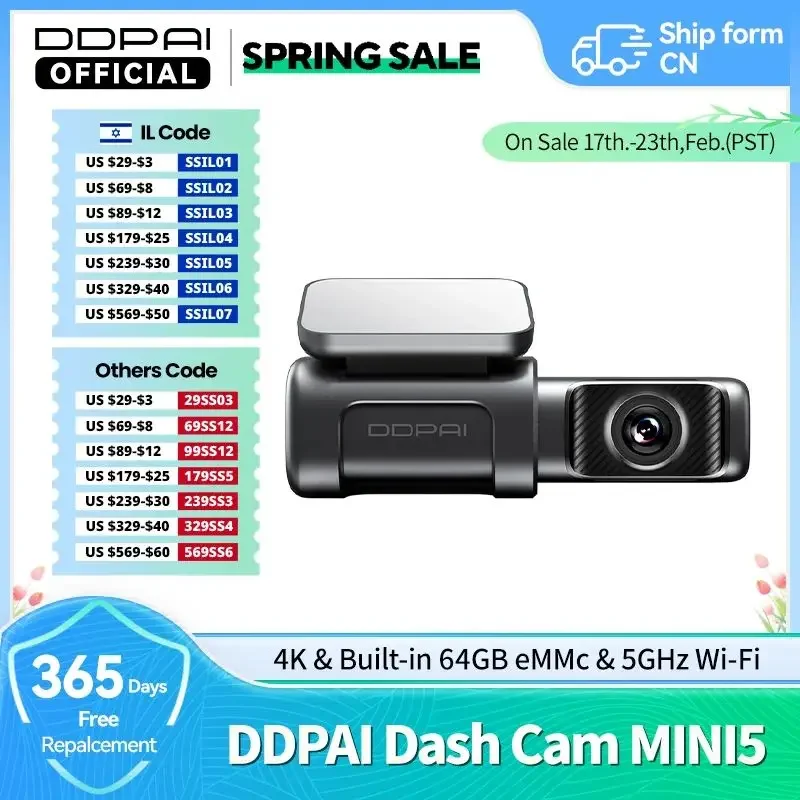Ddpai Dash Cam Mini…
