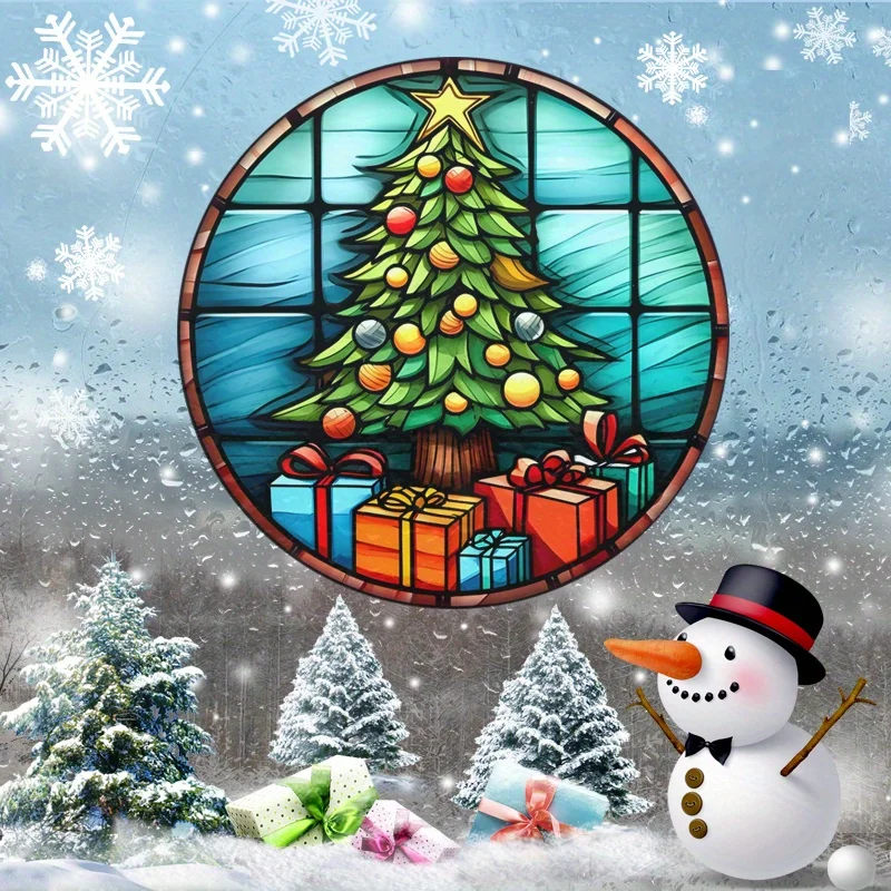 Auto rv Haupt dekoration statisch haften Glas Aufkleber Kleber frei Fenster dekorative Aufkleber-Weihnachts geschenk Weihnachts baum #65
