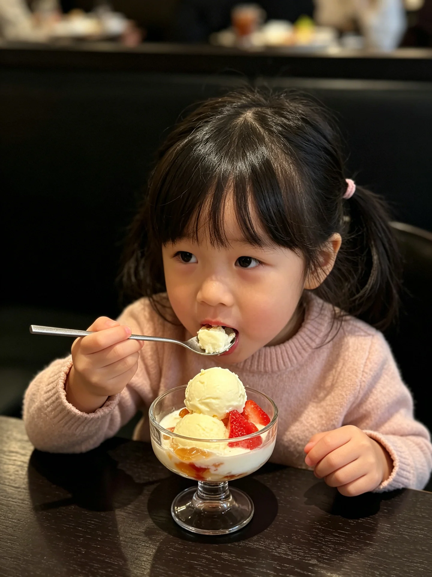 304 Edelstahl Mini-Teelöffel Kleiner Kaffee-Dessertlöffel mit Individuellem Logo DIY Lasergraviert Koreanischer Stil Besteck Geschenk für Kinder – Detail 2