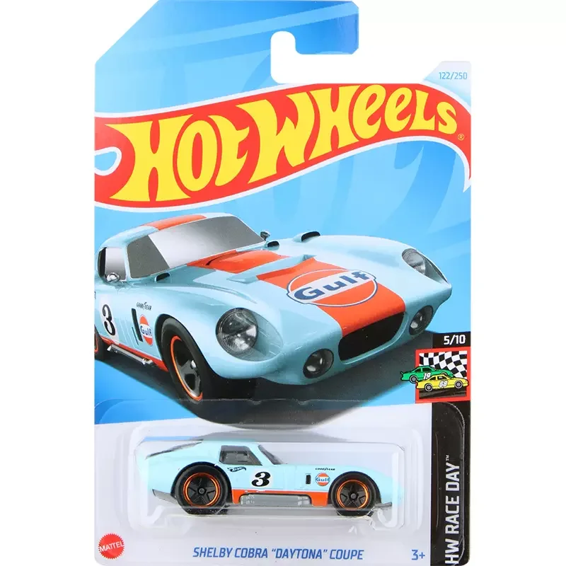 2024E Hot Wheels Car Shelby Cobra Daytona Coupe Toys for Boys 1/64 Diecast Vehicle Alloy Model Race Day Collection Birthday Gift