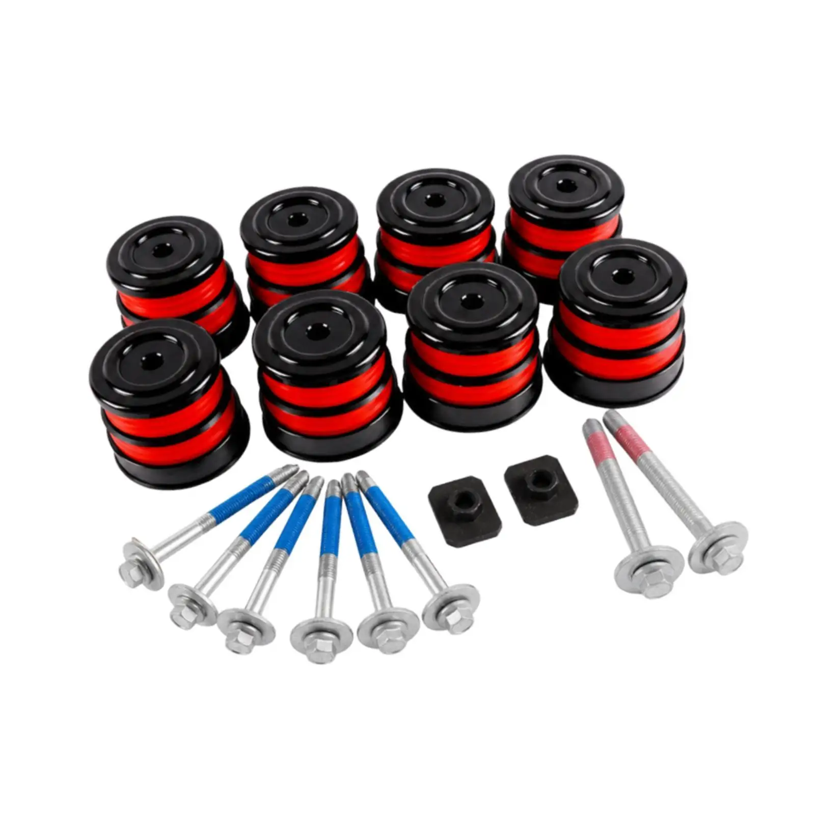 Body Assembly Mount Cushion Bolts Body Mounts with Cab Quick Installation Body Mount Bushing Set Kit for F250 Auto Truck