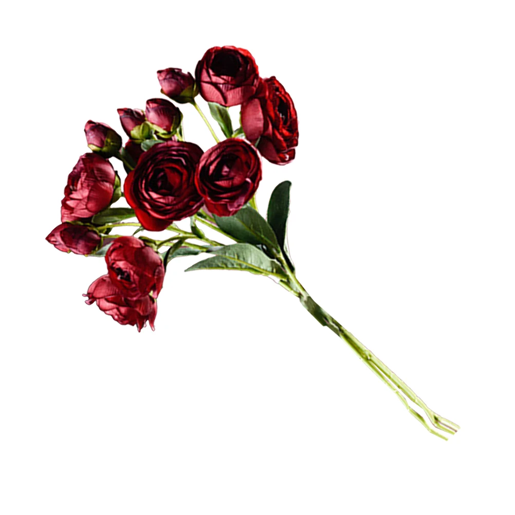 

Artificial Red Rose Flowers Decoration Wedding Bouquet Home Office Decor PlasticFlower Arrangement Imitated Blossoms