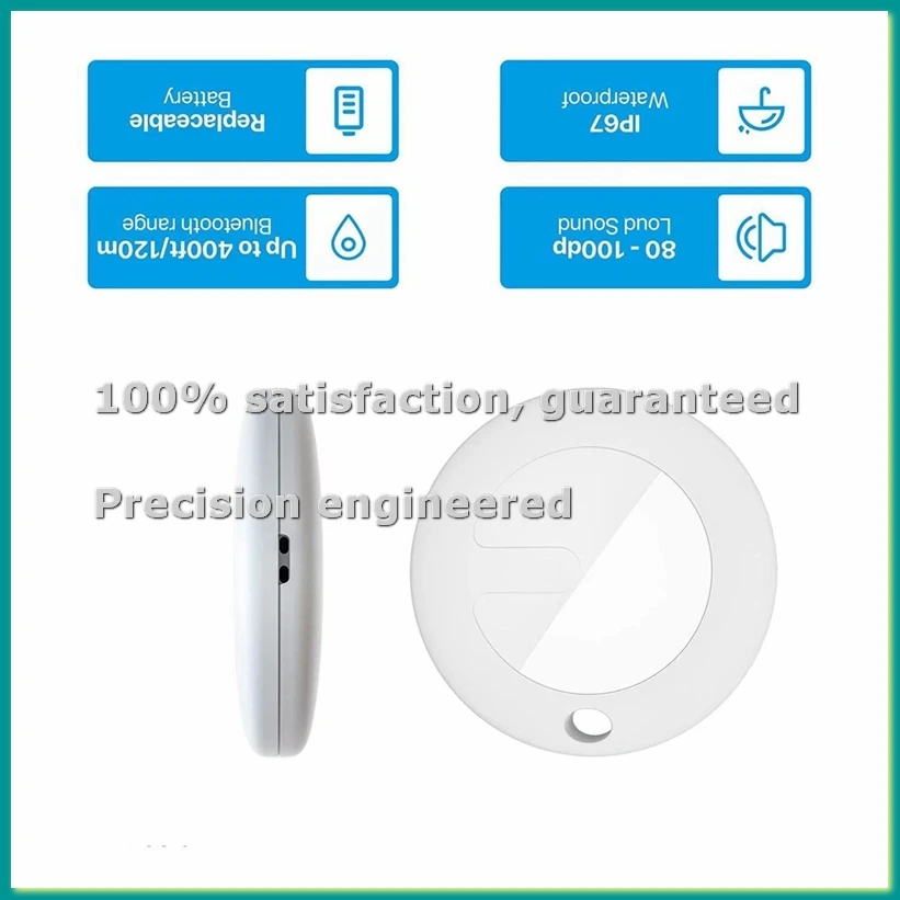 

Водонепроницаемый ошейник-трекер IP67 для собак, умный ошейник для отслеживания местоположения питомцев, работает только с Find My, оранжевый-ABLA