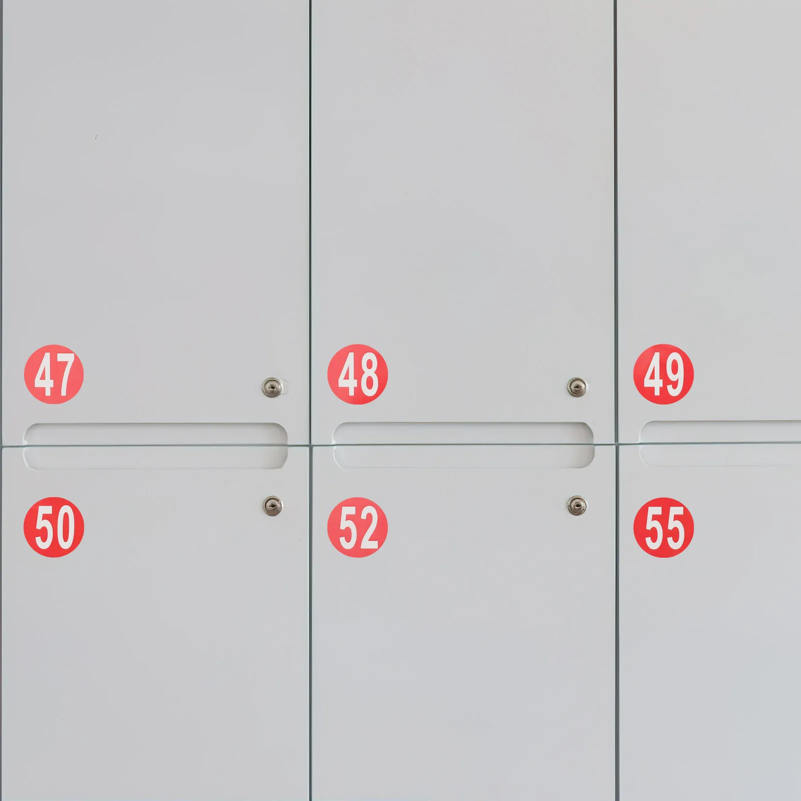 

4 Sheets Number Decals 1-80 Identification Stickers for Cabinets Shelves Drawers Reusable Classification Label Set