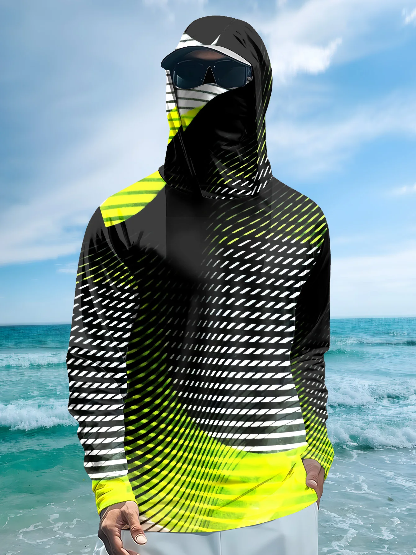 2026 Summer Best-selling Men's Long-Sleeved Shirt for Outdoor Leisure Sports Fashion Comfort Softness Simple Pattern Print - view 2