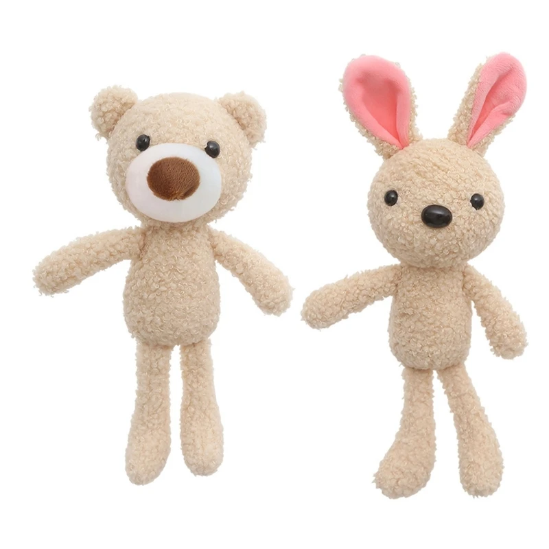 

New Stuffed Animal Toy Soft Plush Bunny Bear for Kids Girls Keychain Accessory