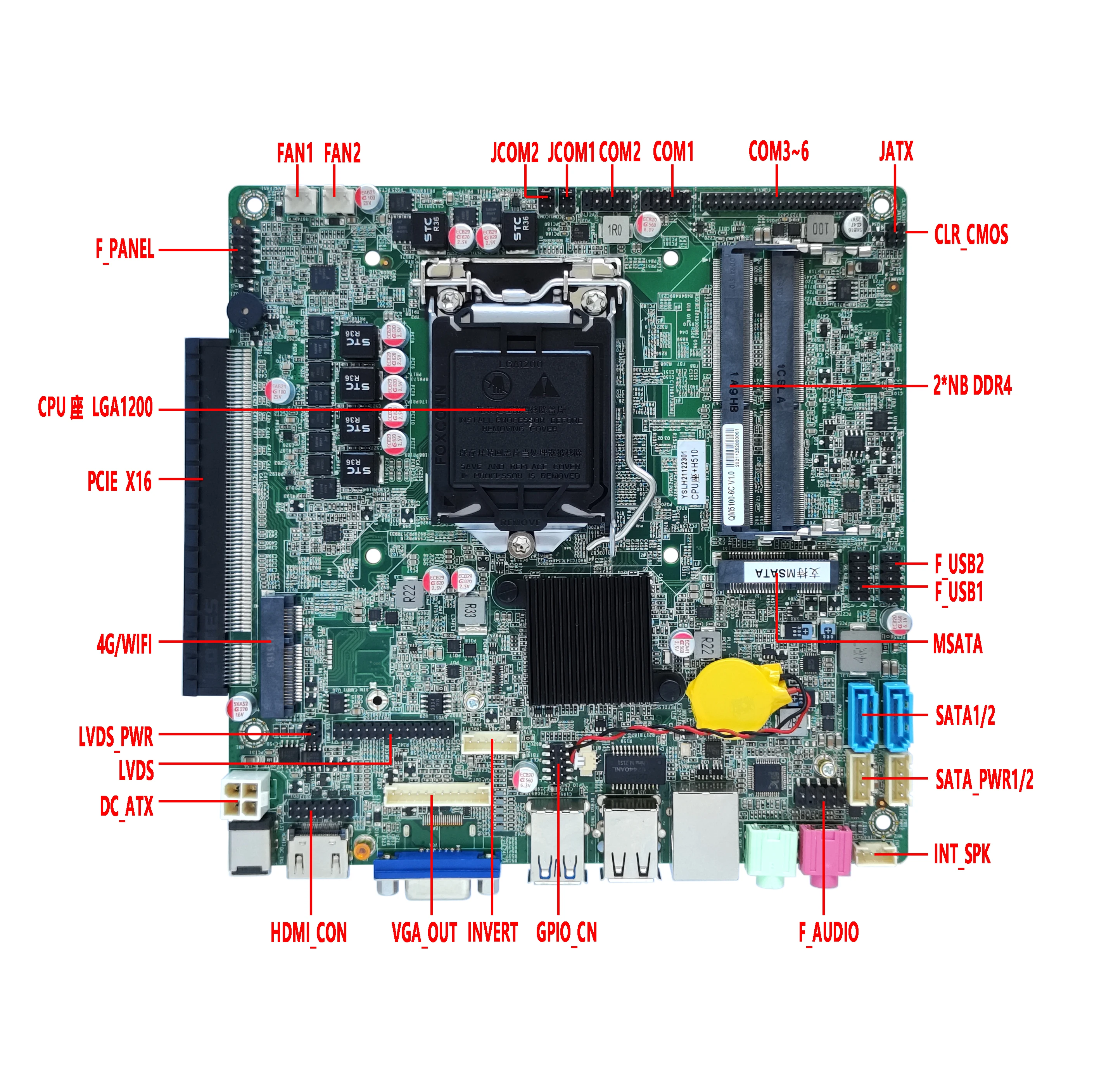 ELSKY  Processor I5-10400 Quad Core Wholesale Motherboard  HD-MI VGA 2L-DP Motherboard Lga 1700 for Gaming