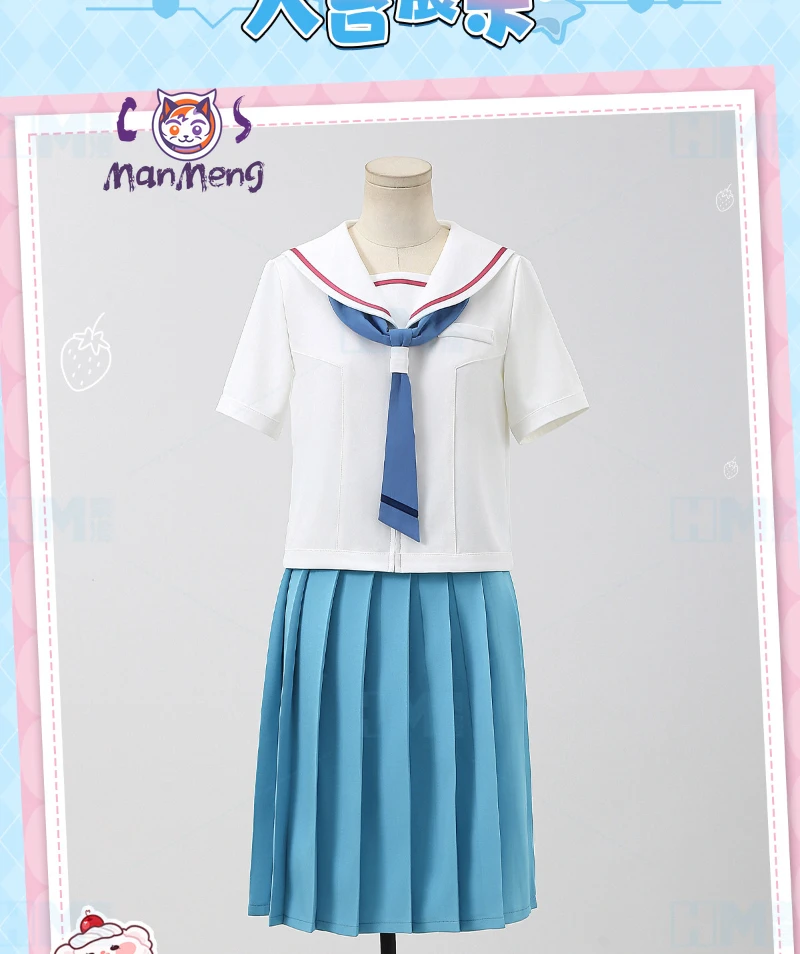 

Cosmic Princess Kaguya! Sakayori Iroha Cosplay Costume Halloween Carnival Girls Campus JK Uniform Shirt Skirt Tie Sweet Set