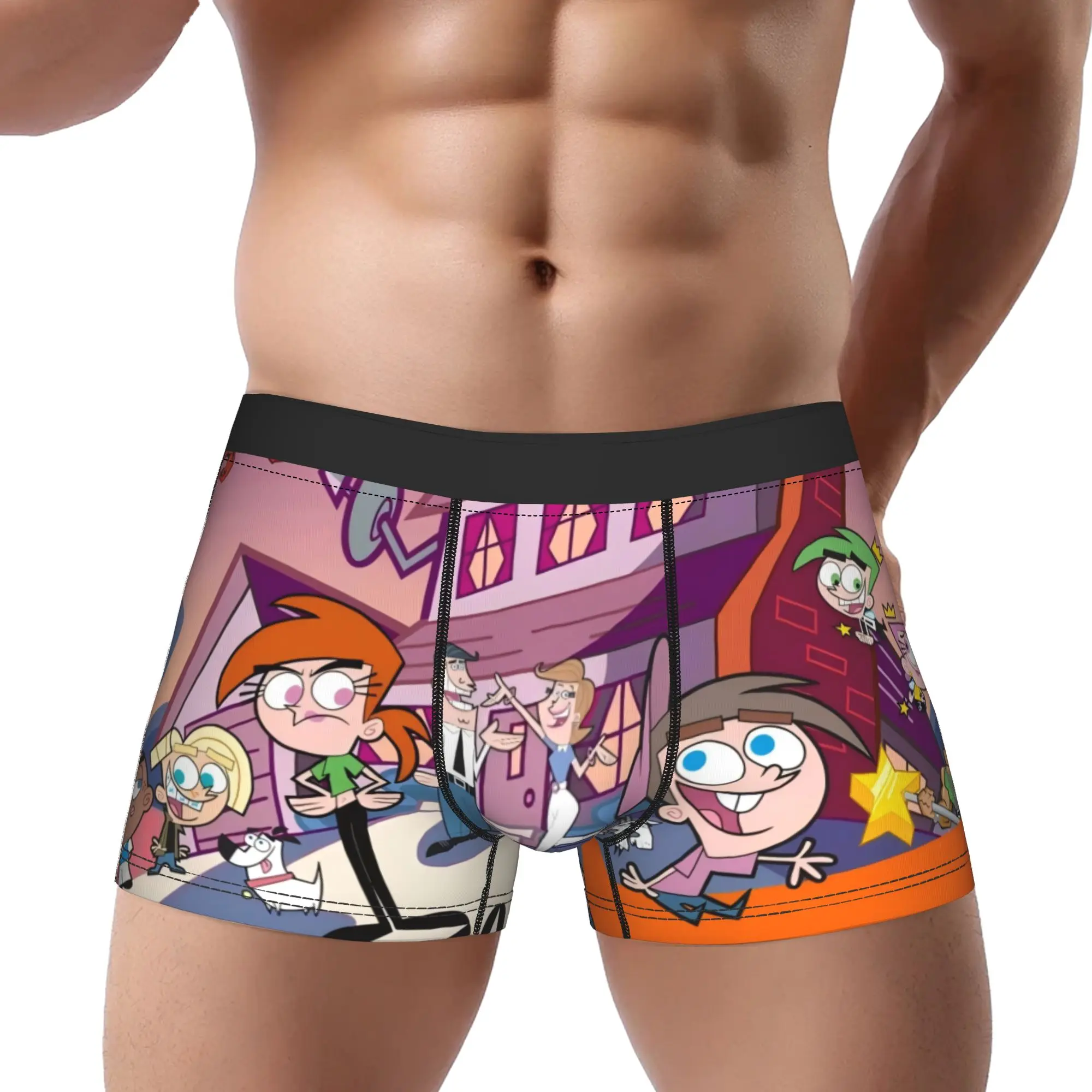 

Трусы Fairly OddParents, мужские трусы, удобные шорты, боксеры