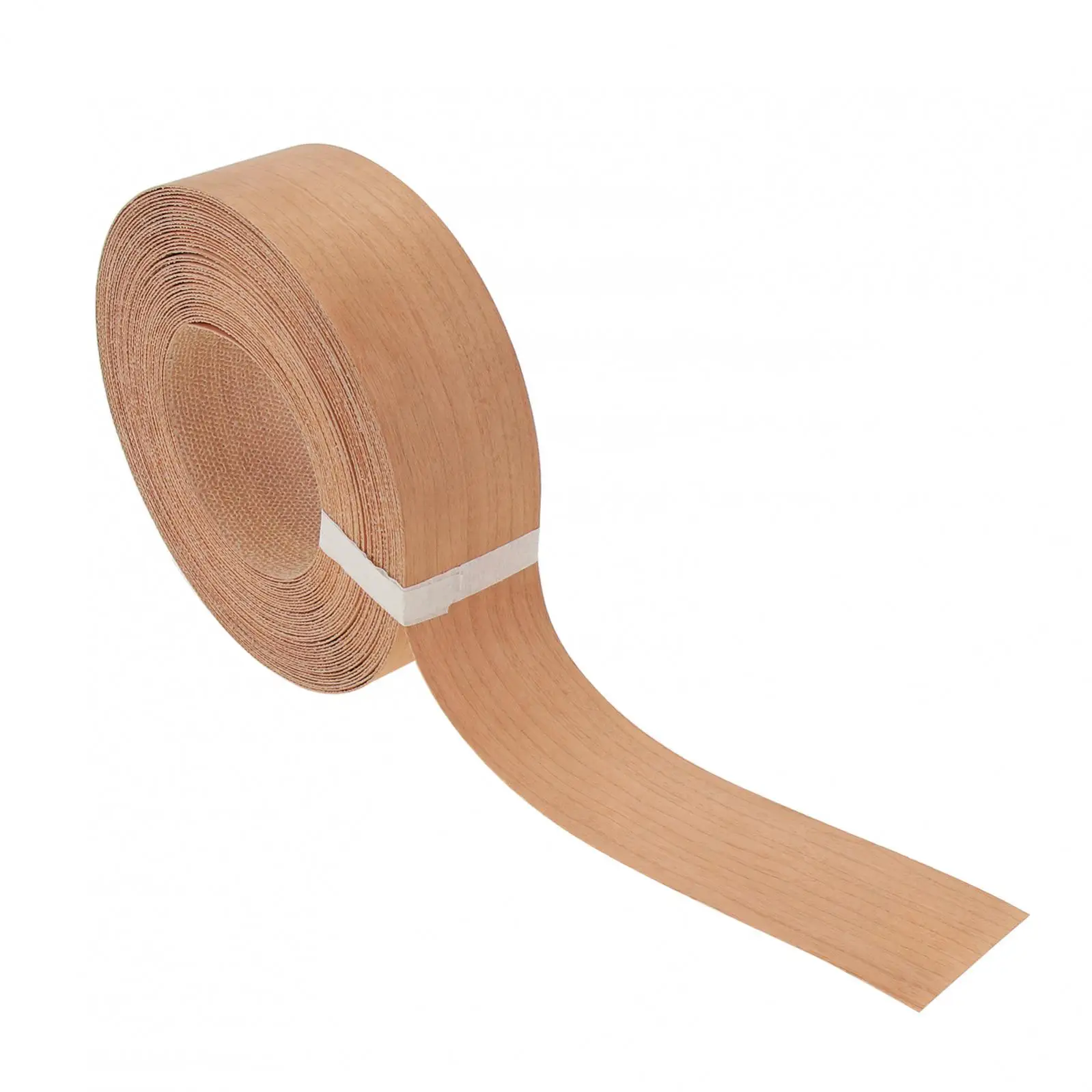 1.9 cm X 15m Hot Melt Adhesive Melamine Edge Banding Flexible Veneer Edging for Plywood Table / Cabinet, Pre-glued Veneer Edging