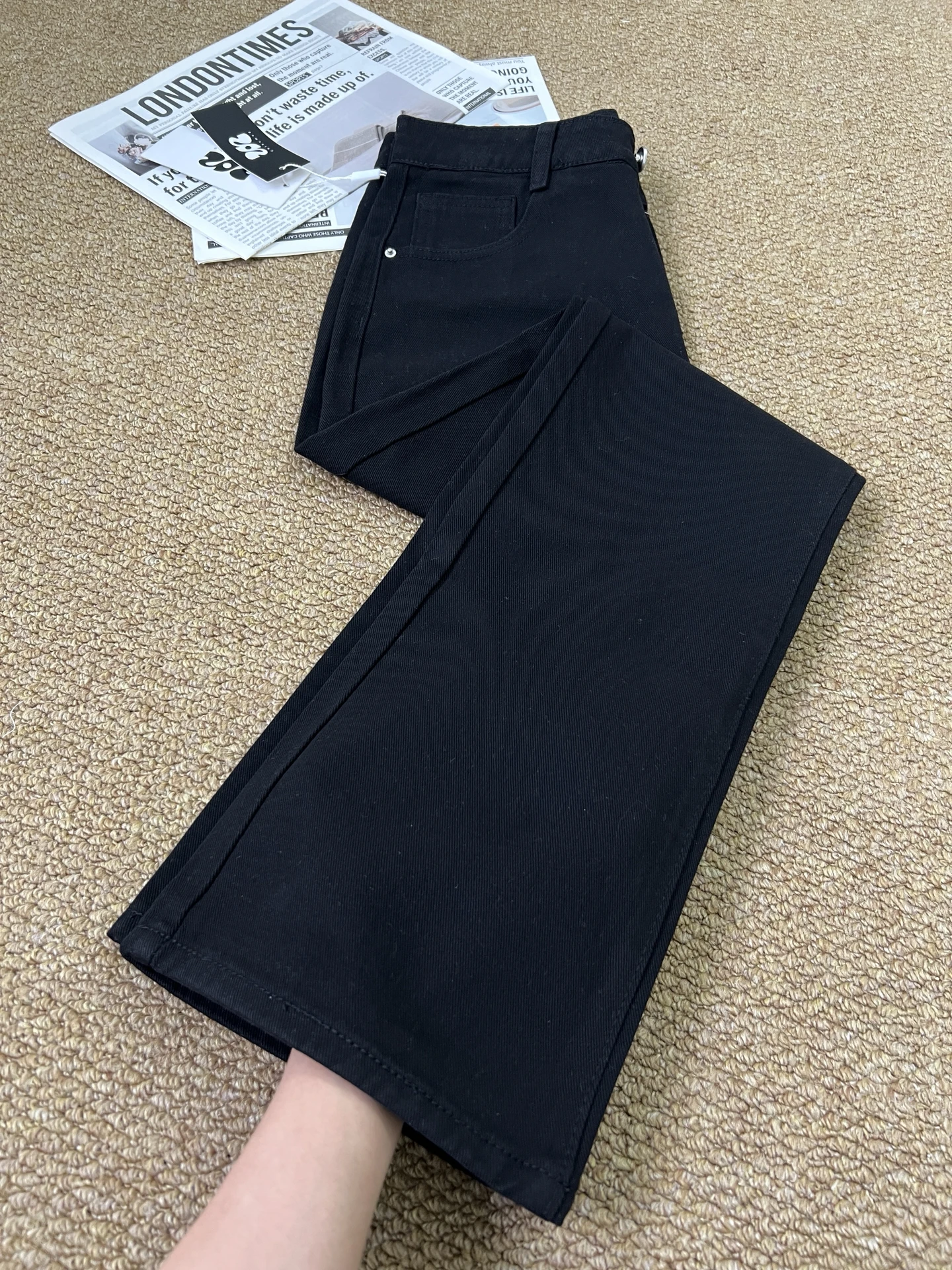 

Мужские джинсы Bla Fce на подкладке Bootcut, осень-зима, облегающие прямые брюки, повседневные джинсы в американском стиле, со средней талией, на молнии