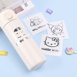 1Pcs Kawaii Sanrio Metal Sticker Waterproof Anime Hello Kitty Kuromi Cinnamoroll Mobile Luggage Computer Patch For Kids Gifts