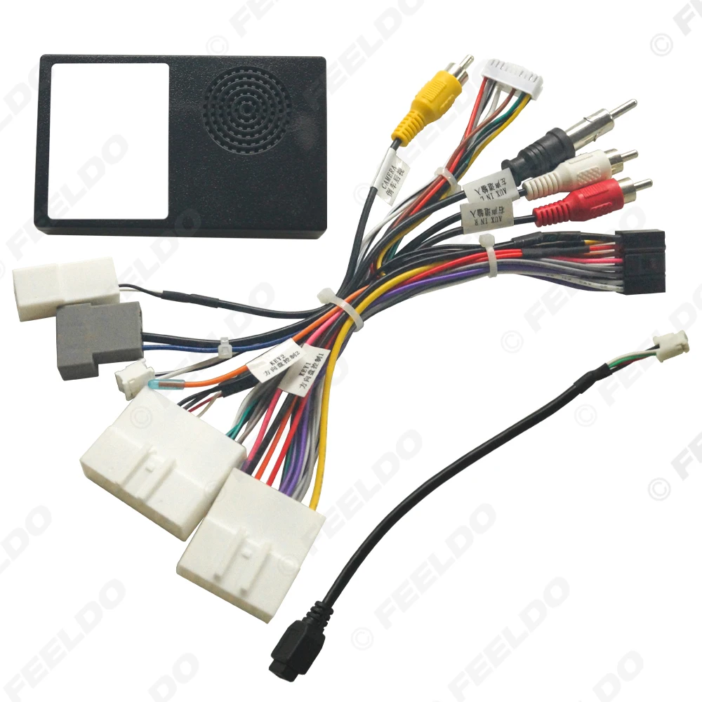 سيارة 16pin سلك الطاقة الأسلاك تسخير محول لنيسان ركلات/قاشقاي/X-Trall (تايوان) تركيب رئيس وحدة