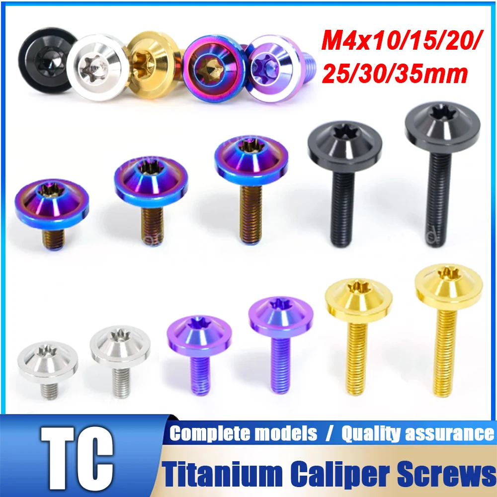 1 Pcs Titanium Bolt M4X10/15/20/25/30/35mm Strength grade: 10.9 Motorcycle Exhaust Shock Caliper Screws