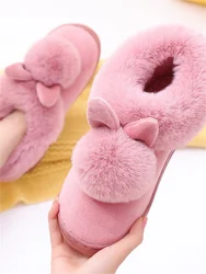Msfilia Women's Plus Size Snow Boots Casual Short Tube Thick Heel Fleece Fur Cotton Boot Step On Hairy Boots Shoes 36-45