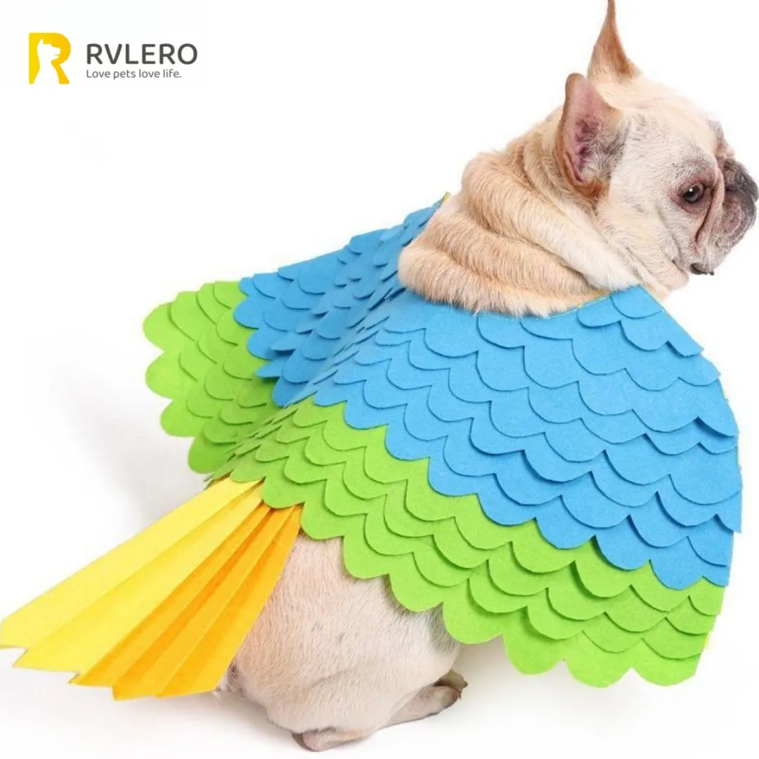 القط الكلب عباءة ملونة مجنحة الشم الوسادة ورأى الحيوانات الأليفة تحويل فستان هالوين عيد الفصح شم الديكور ثنائي الغرض الملابس