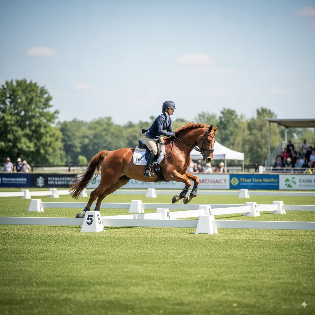 Vaulting navy blue course number for horse vault show 1-15、2A、2B、1C