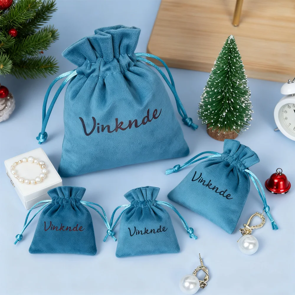 

Бархатная сумка для демонстрации ювелирных изделий с логотипом, высококачественная бархатная сумка 8x10 см с шнурком для браслета, ожерелья, подвески, подарочная сумка