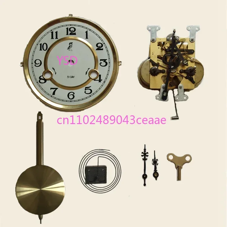

Vintage Mechanical Accessories Retro Mechanical Wall Clock Swing Clock DIY Hand-assembled Repair Parts