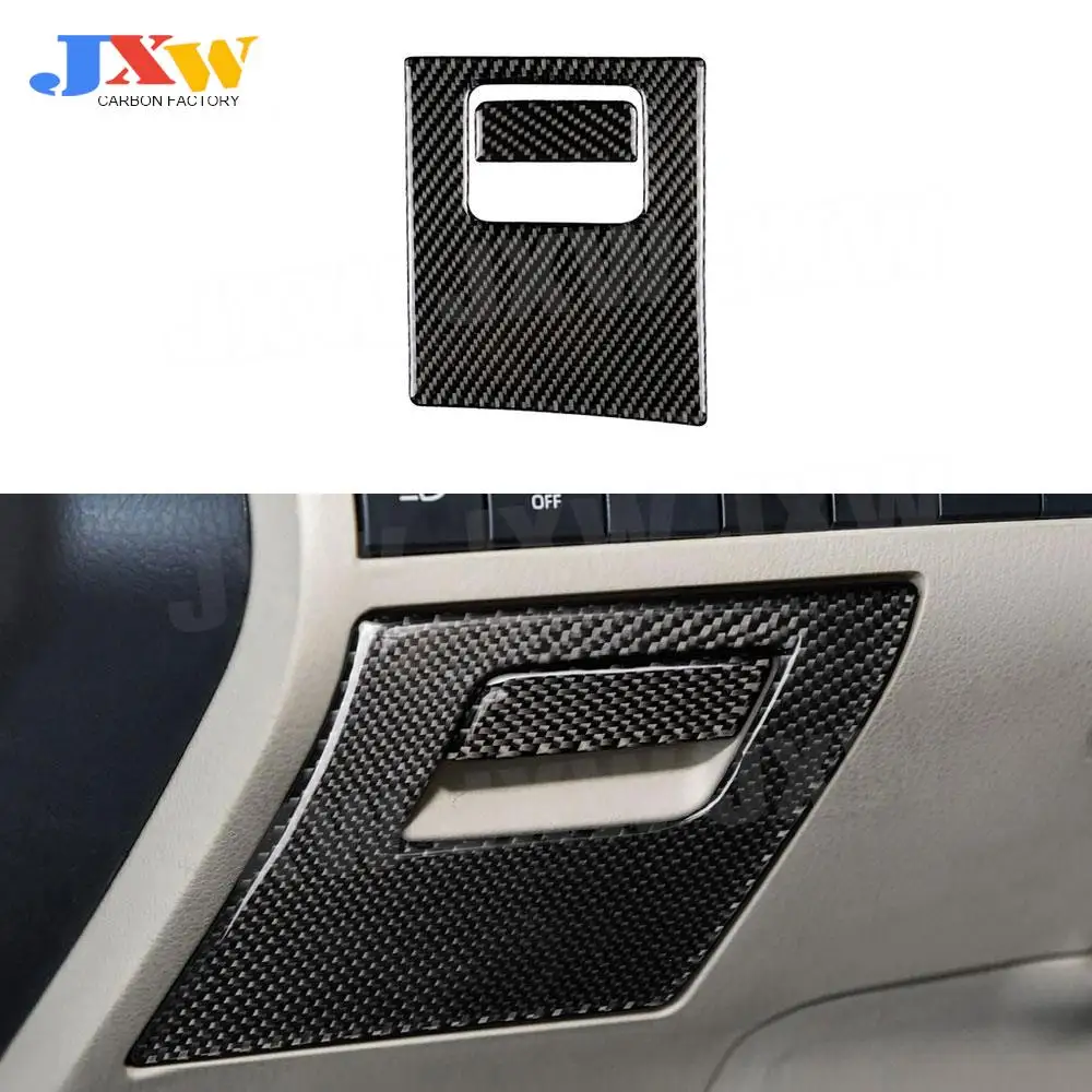 

Carbon Fiber Car Main Driving Position Storage Box Trim Frame Cover Decal Stickers For Toyota Camry 2018 2019 Accessories